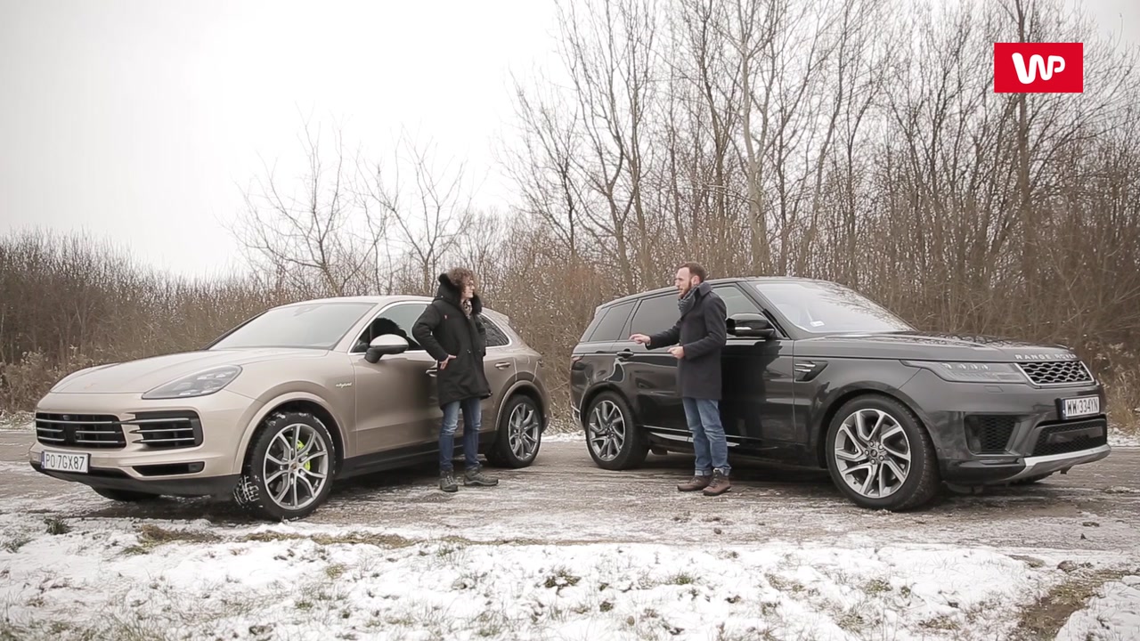 3 zadania Porsche Cayenne EHybrid vs Range Rover Sport P400e porównanie hybrydowych SUVów